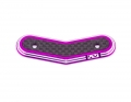Ringer Hybrid 8th Wing Button | Associated | Purple