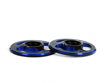 Triad Wing Buttons | Dual Black / Blue