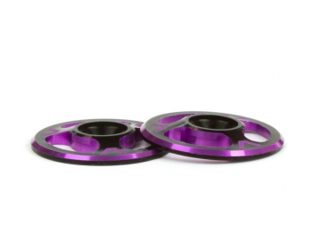 Triad Wing Buttons | Dual Black / Purple