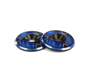 Triad Wing Buttons | HD | Dual Black / Blue