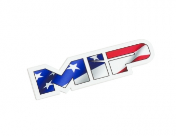 MIP American Flag, Die Cut Vinyl Sticker, 3.73in x 1in