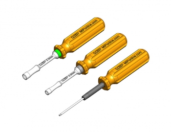 MIP Losi Mini-T/B 2.0 Series Wrench Set, Metric (3), 4.0mm, 5.5mm Nut Driver & 1.5mm Hex