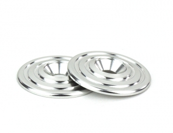 Ringer Wing Buttons | Silver