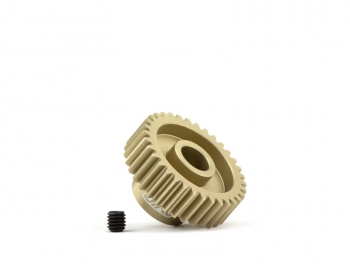 48P Aluminum Hard-Anodized Pinion | 5mm Bore | 5.5mm Wide | 34T