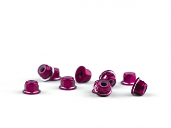 Ringer Locknut | M3 Flanged | Pink | 10 Pack