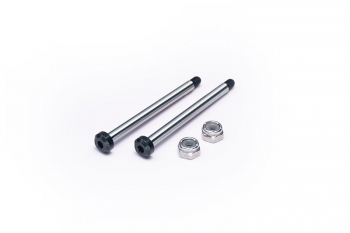 Koswork RC10 Front Inner 43mm Hardened Hinge Pin w/locknuts (2) 2WD/4WD Team Associated