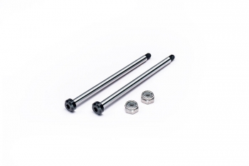 Koswork RC10 Rear Inner 58.2mm Hardened Hinge Pin w/locknuts (2) 2WD/4WD Team Associated