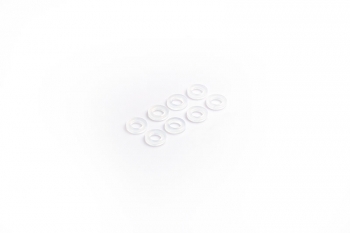 Koswork 3mm Nylon Washer / Shim White (8) | 3x6x1mm