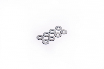 Koswork 3mm Steel Washer / Shim Black (8) | 3x8x0.5mm