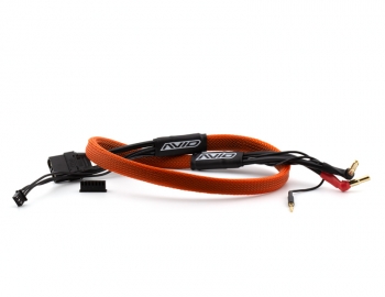 2S Charge Lead Cable XT90 to 4/5mm Bullet Connector (2') | Orange