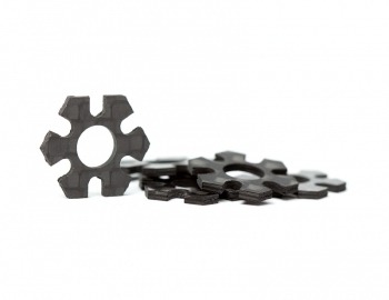 12mm Hex Track Width Spacers | 0.5mm Carbon | 5 pack