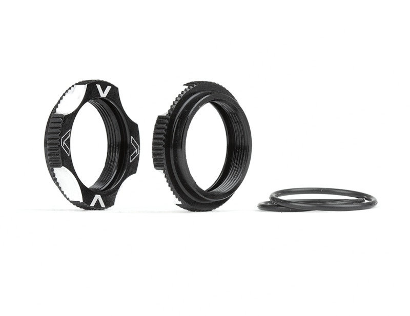 B6.2 / B74 / T6.1 Threaded Shock Collars Black Kit Product AV1052