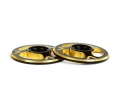 Triad Wing Buttons | Dual Black / Gold