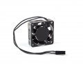 Aluminum HV High Speed Cooling Fan | Black/Silver | 40mm