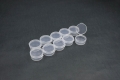 Clear Round Container (w/lid, ID 25mm, H12mm) (10pcs)