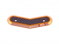 Ringer Hybrid 8th Wing Button | Xray | Orange